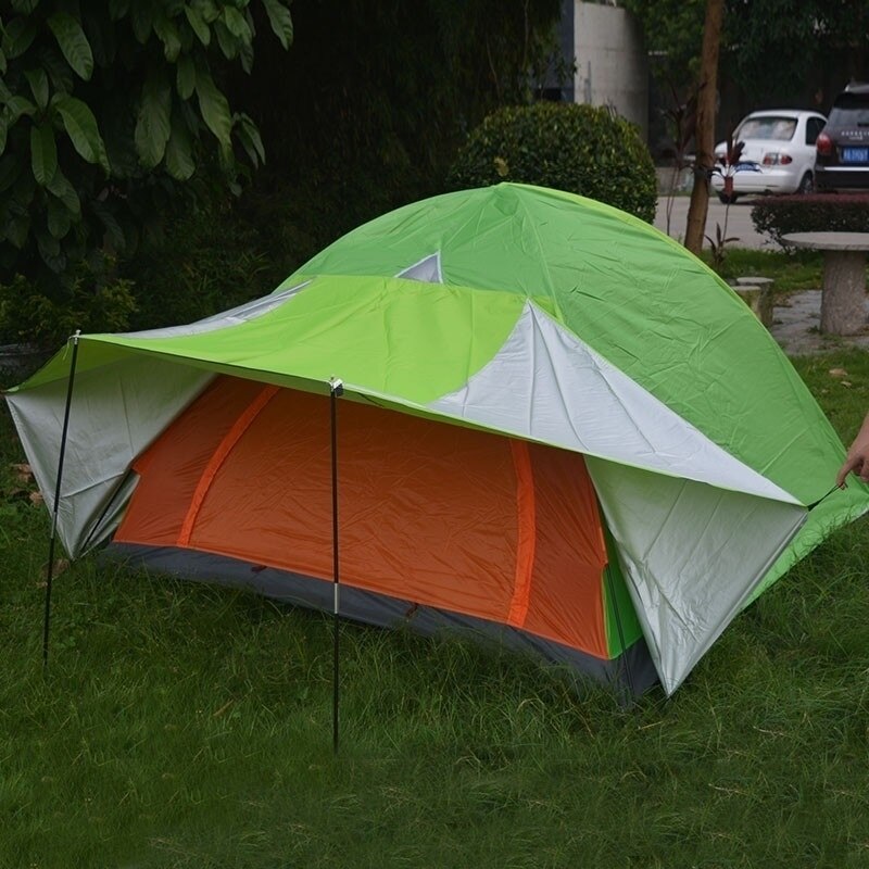 Cheap Goat Tents Windproof Camping Tent 3 4 Person High Attitude Tent 200x200x130cm Detachable Separated  Double Layer Outdoor Tent for Camping Tents 